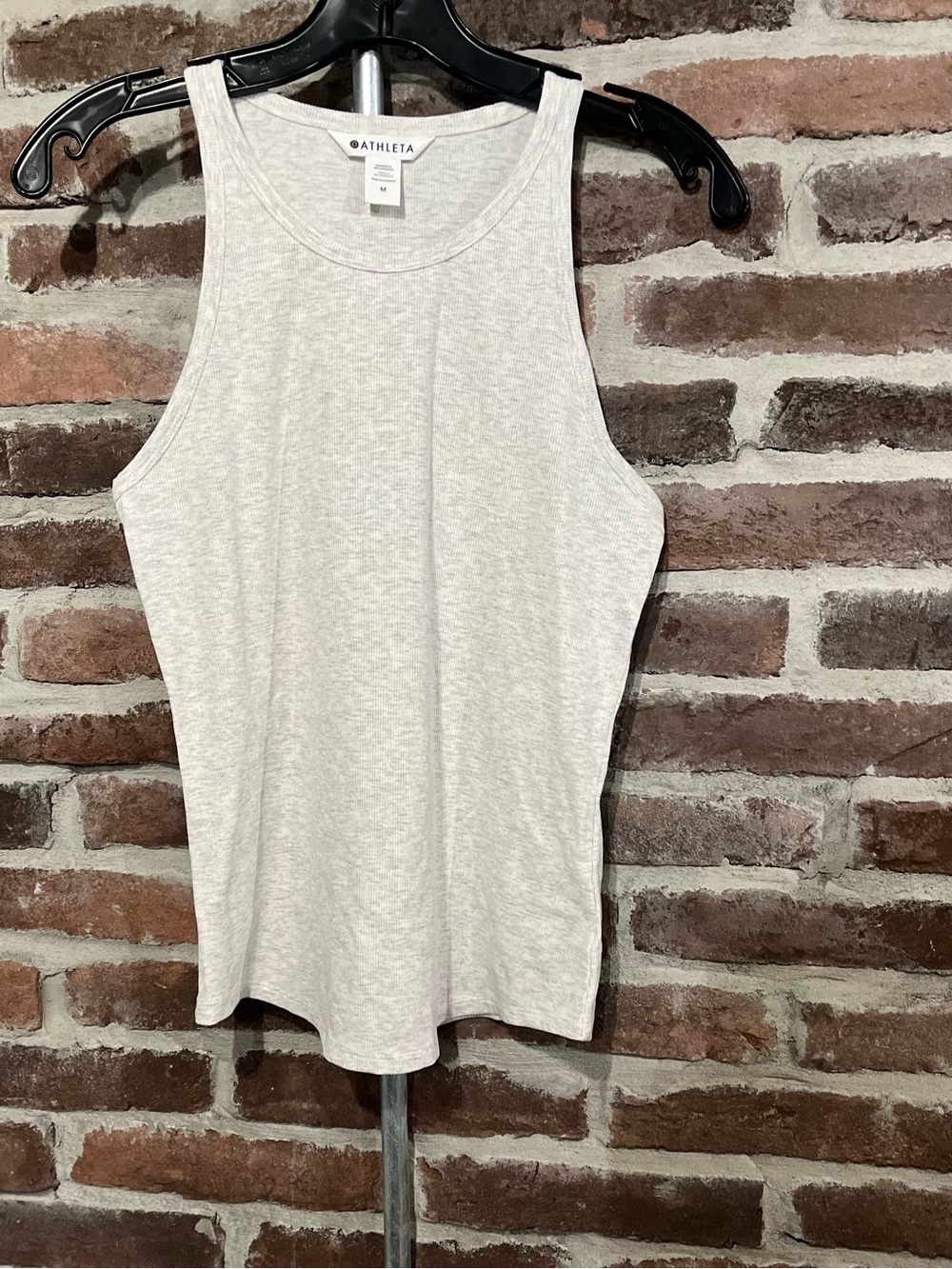 NWT Athleta Light Gray Heather Signature Rib Tank - Picture 4 of 14